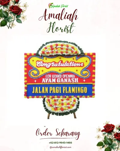 Bunga Papan Congratulation di Pasir Datar Indah